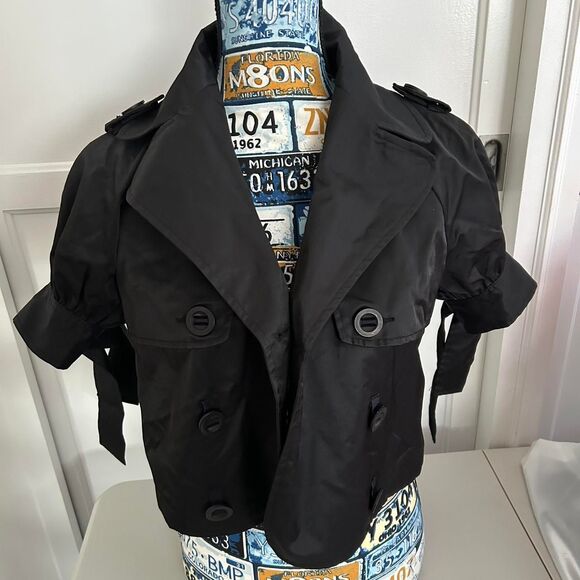 Vintage Y2K Beau Bois Women's Black Jacket Blazer Cropped - Picture 1 of 6